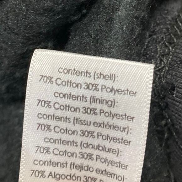 WeWoreWhat Women's Black Long Sleeve Crewneck Fleece Knit Sweater Top Size L - Picture 4 of 4